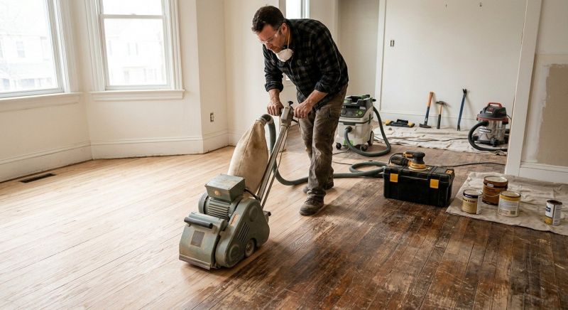 Hardwood Floor Renovation in Westerville, OH