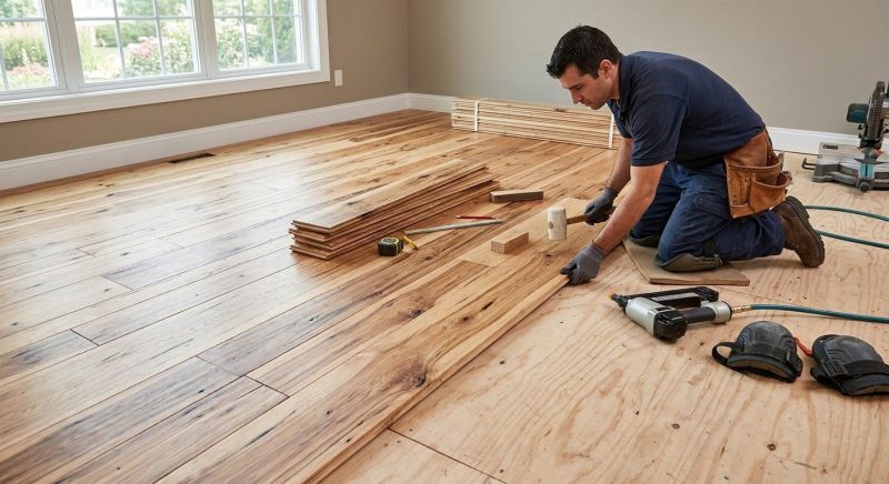 Hickory Floor Installation in Westerville, OH