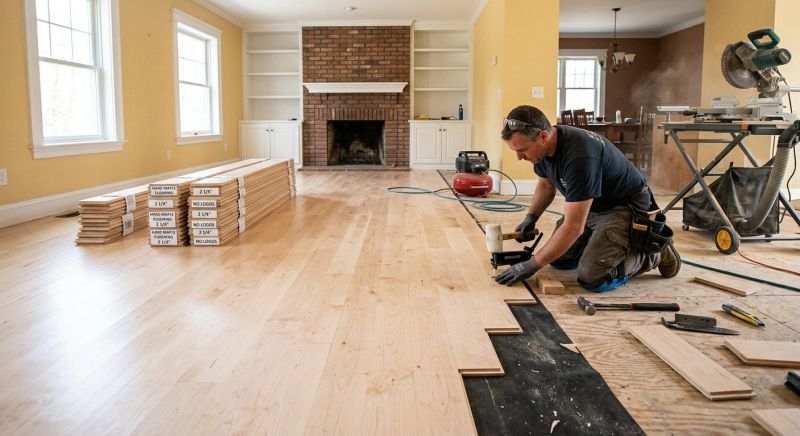 Maple Flooring Installation in Dublin, OH