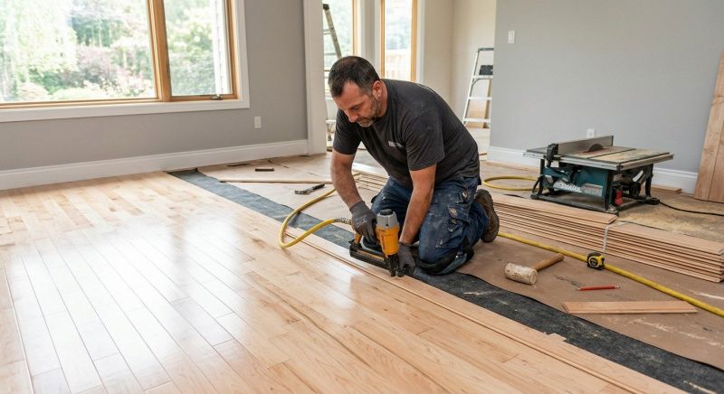 Maple Flooring Installation in Westerville, OH