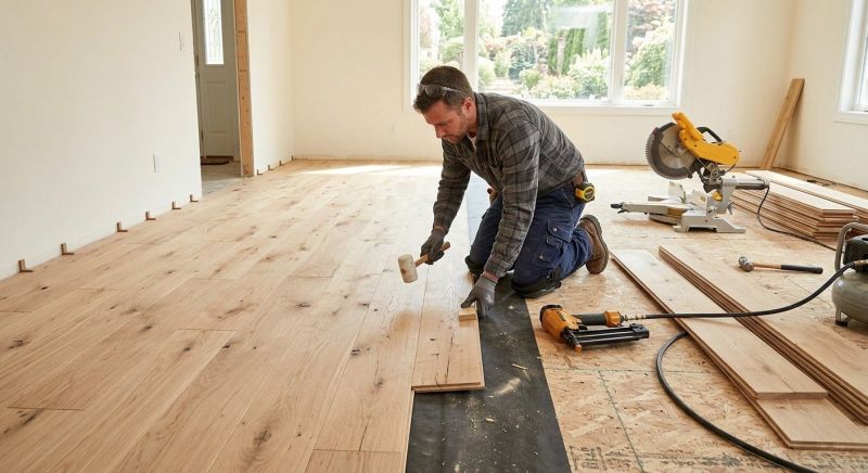 Oak Floor Installation in Carroll, OH