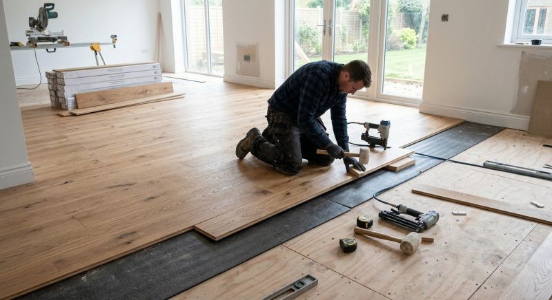 Oak Floor Installation in Carroll, OH