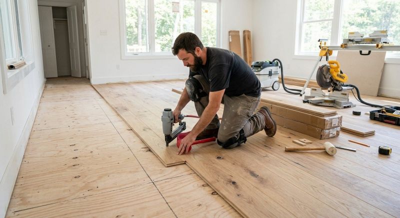 Oak Floor Installation in Galloway, OH