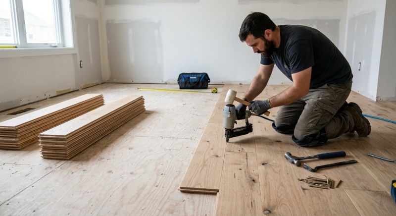 Oak Floor Installation in Granville, OH