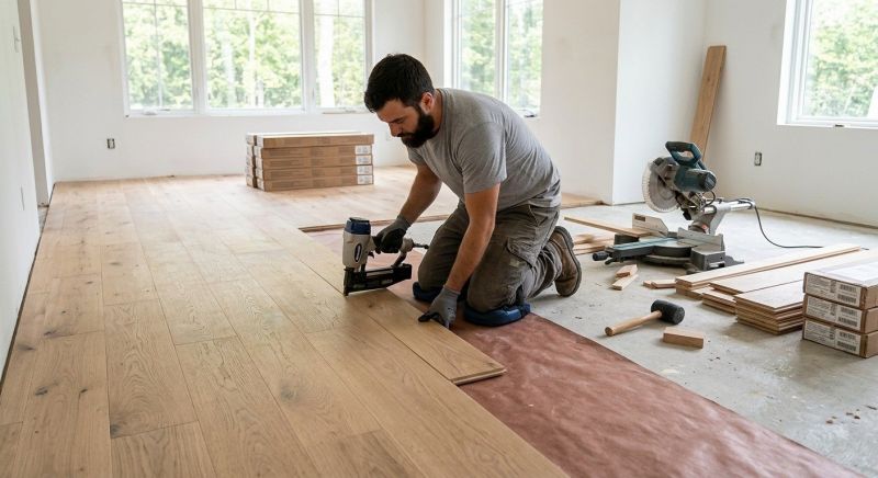 Oak Floor Installation in Groveport, OH