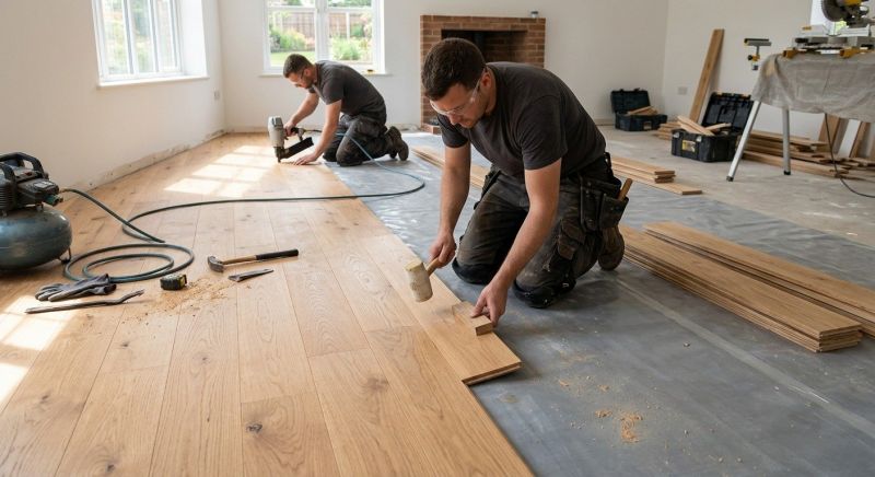 Oak Floor Installation in Hilliard, OH