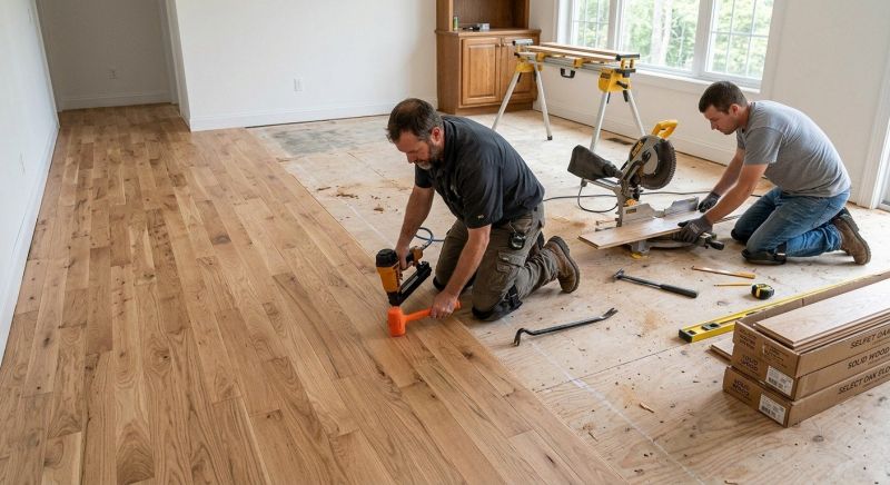 Oak Floor Installation in Johnstown, OH
