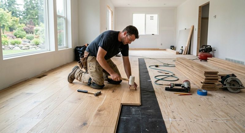 Oak Floor Installation in West Jefferson, OH
