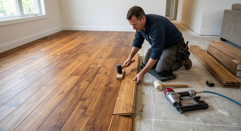 Teak Flooring Installation in Westerville, OH