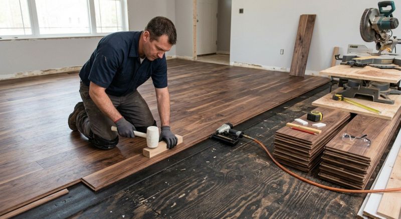 Walnut Flooring Installation in Westerville, OH