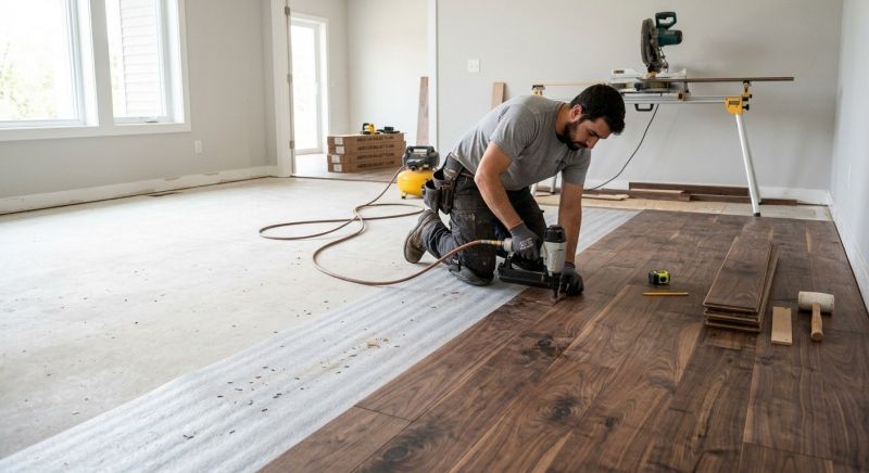 Walnut Flooring Installation in Westerville, OH