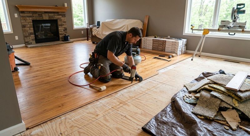 Wood Floor Replacement in Dublin, OH