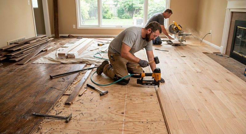 Wood Floor Replacement in Galena, OH