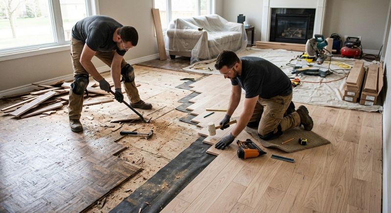 Wood Floor Replacement in Lewis Center, OH