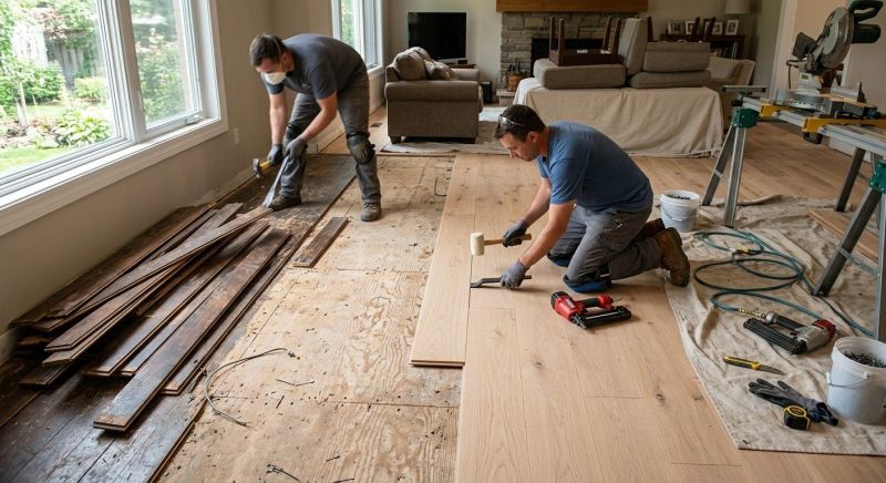 Wood Floor Replacement in Westerville, OH